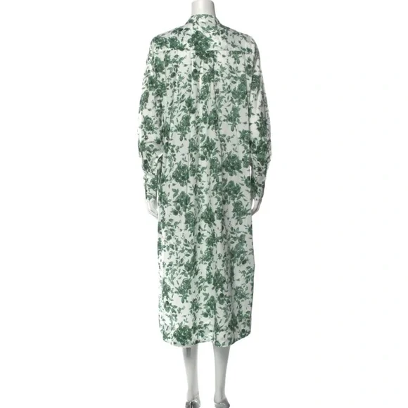 MILLE Esther Caftan Dress 💐"Green Bouquet" Medium - Picture 4 of 11